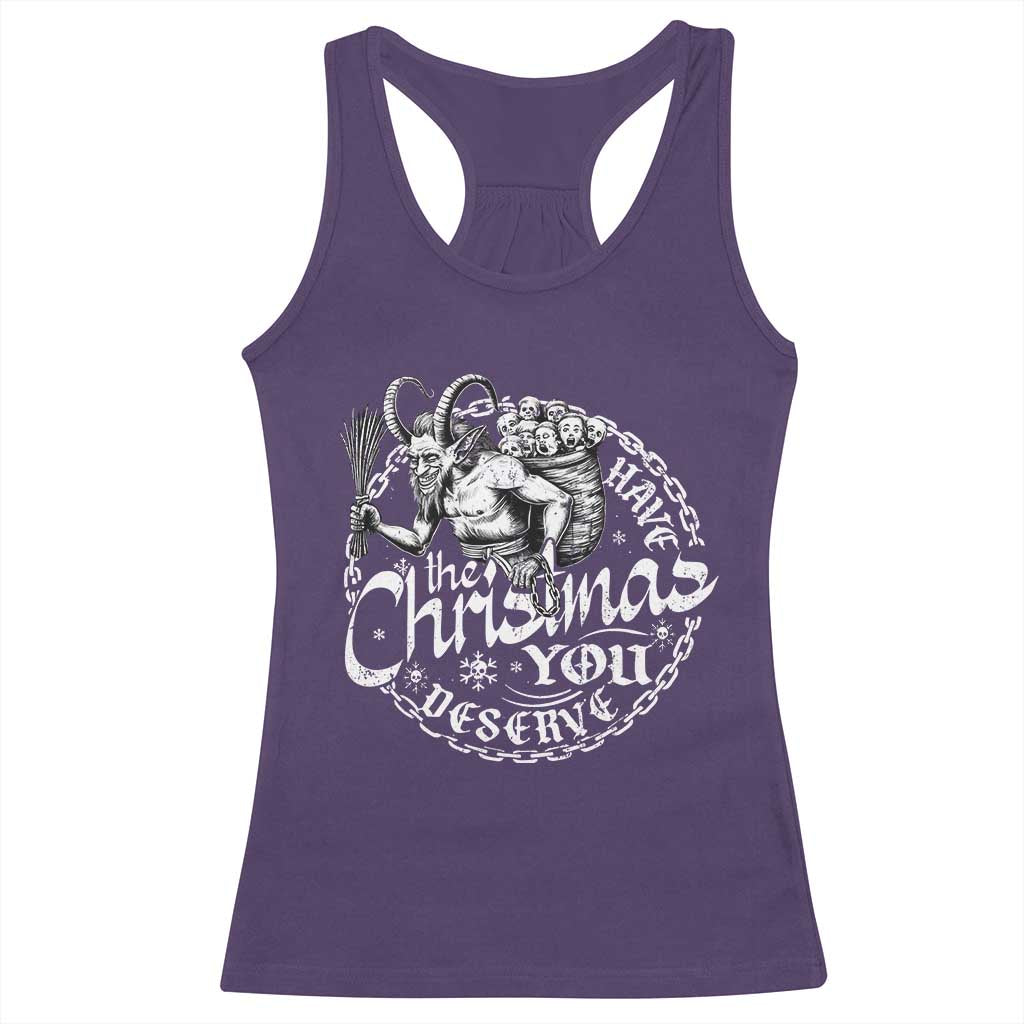 Nordic Christmas Krampus Racerback Tank Top Have The Christmas You Deserve Horror Xmas - Wonder Print Shop
