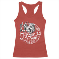 Nordic Christmas Krampus Racerback Tank Top Have The Christmas You Deserve Horror Xmas - Wonder Print Shop