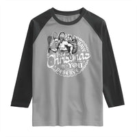 Nordic Christmas Krampus Raglan Shirt Have The Christmas You Deserve Horror Xmas - Wonder Print Shop