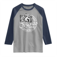 Nordic Christmas Krampus Raglan Shirt Have The Christmas You Deserve Horror Xmas - Wonder Print Shop