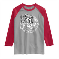 Nordic Christmas Krampus Raglan Shirt Have The Christmas You Deserve Horror Xmas - Wonder Print Shop