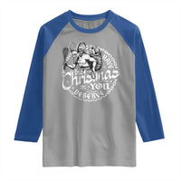Nordic Christmas Krampus Raglan Shirt Have The Christmas You Deserve Horror Xmas - Wonder Print Shop