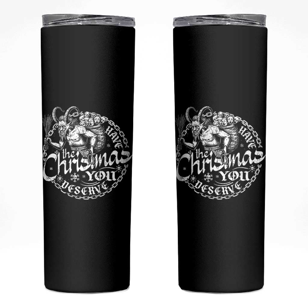 Nordic Christmas Krampus Skinny Tumbler Have The Christmas You Deserve Horror Xmas - Wonder Print Shop