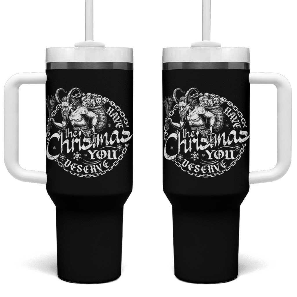 Nordic Christmas Krampus Tumbler With Handle Have The Christmas You Deserve Horror Xmas - Wonder Print Shop