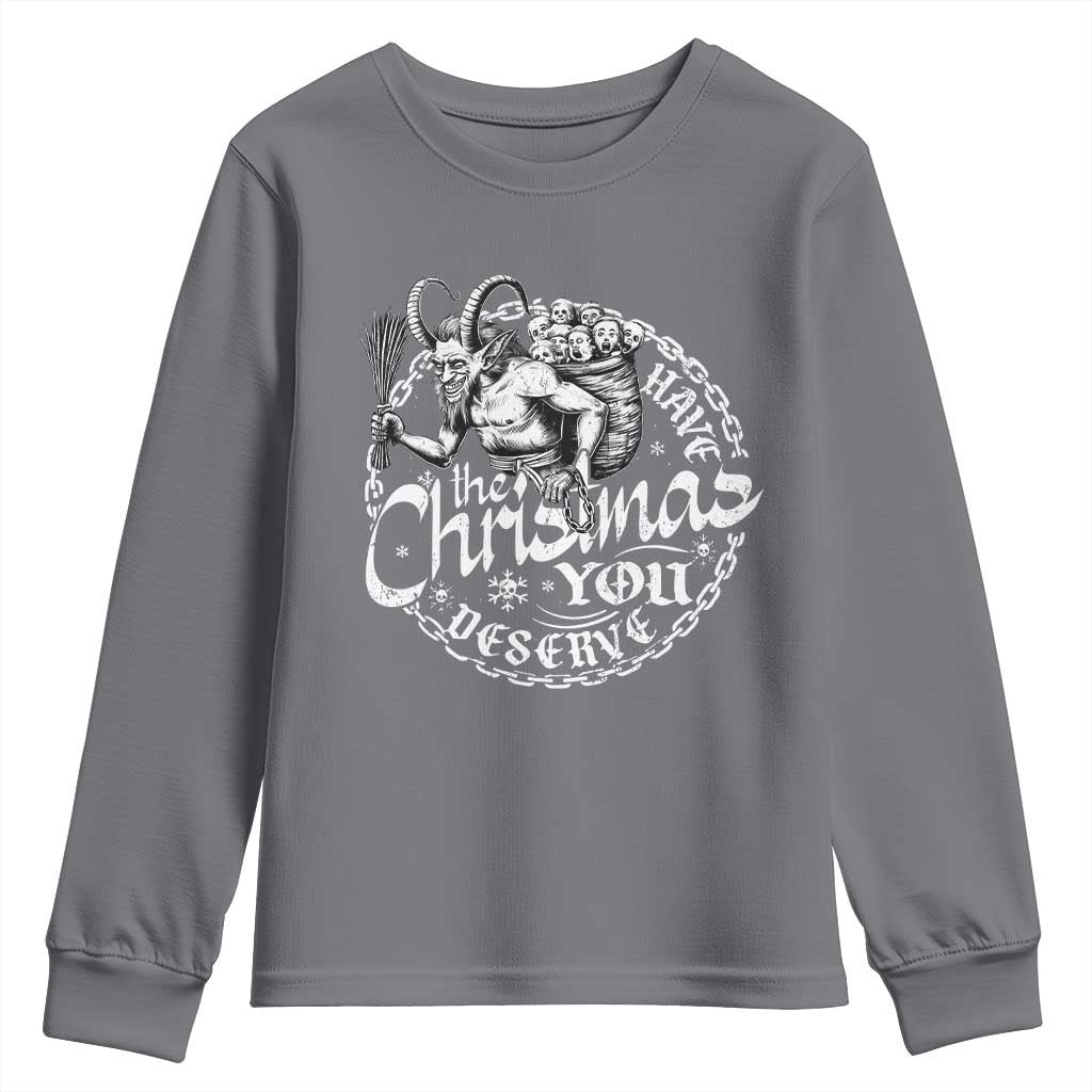 Nordic Christmas Krampus Youth Sweatshirt Have The Christmas You Deserve Horror Xmas - Wonder Print Shop