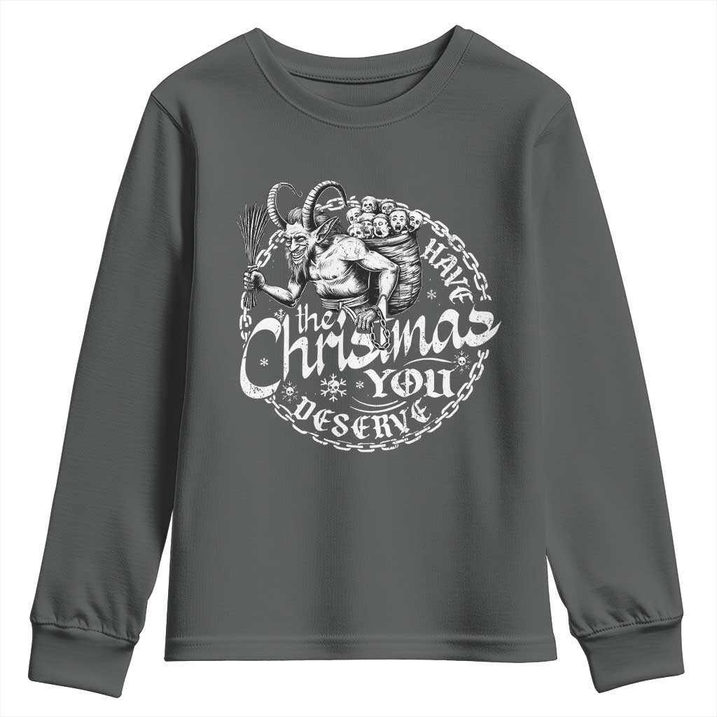 Nordic Christmas Krampus Youth Sweatshirt Have The Christmas You Deserve Horror Xmas - Wonder Print Shop