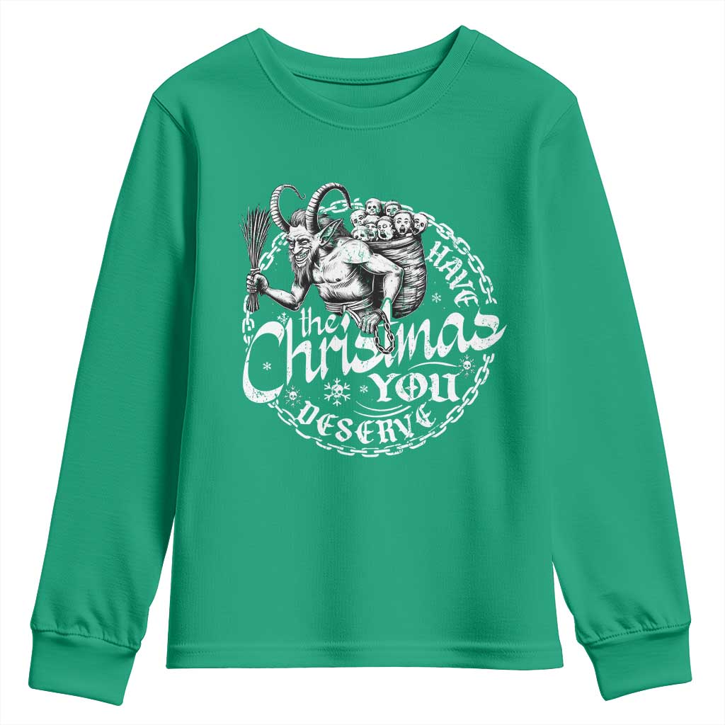 Nordic Christmas Krampus Youth Sweatshirt Have The Christmas You Deserve Horror Xmas - Wonder Print Shop