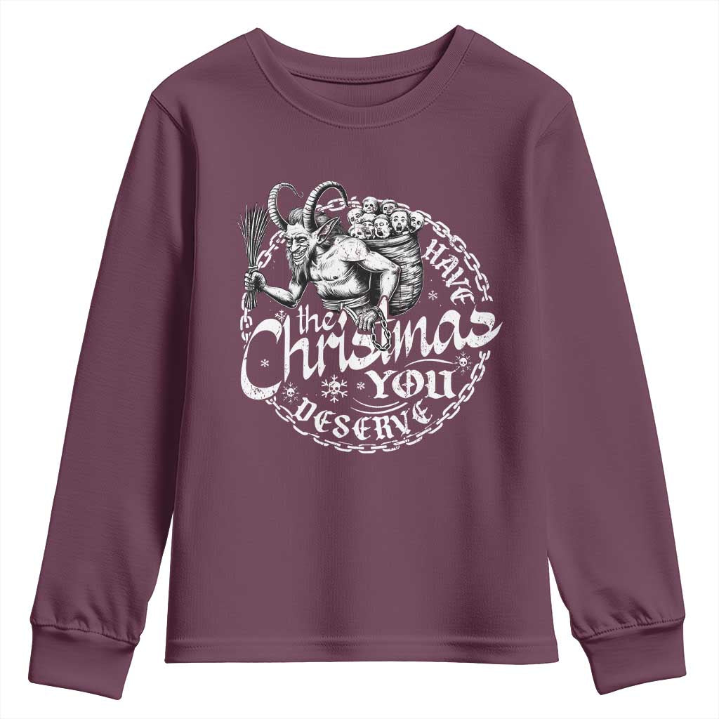 Nordic Christmas Krampus Youth Sweatshirt Have The Christmas You Deserve Horror Xmas - Wonder Print Shop