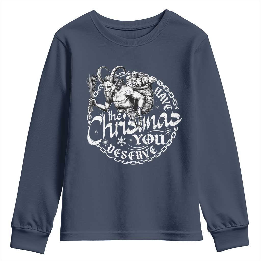 Nordic Christmas Krampus Youth Sweatshirt Have The Christmas You Deserve Horror Xmas - Wonder Print Shop
