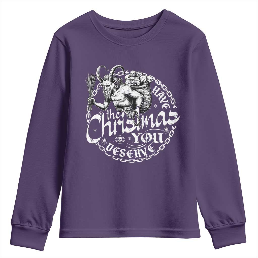 Nordic Christmas Krampus Youth Sweatshirt Have The Christmas You Deserve Horror Xmas - Wonder Print Shop