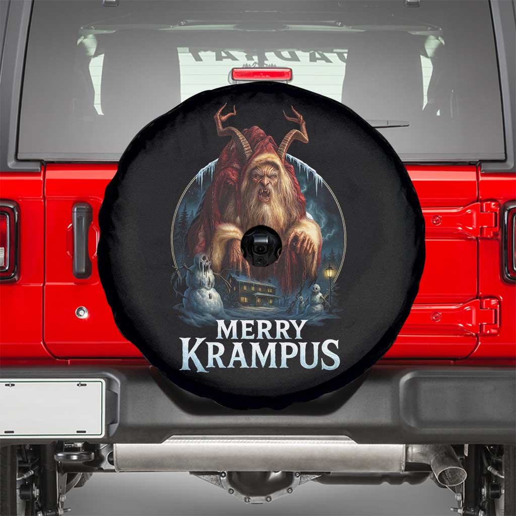 Christmas Krampus Spare Tire Cover Merry Krampus Pagan Yule Nordic Xmas - Wonder Print Shop
