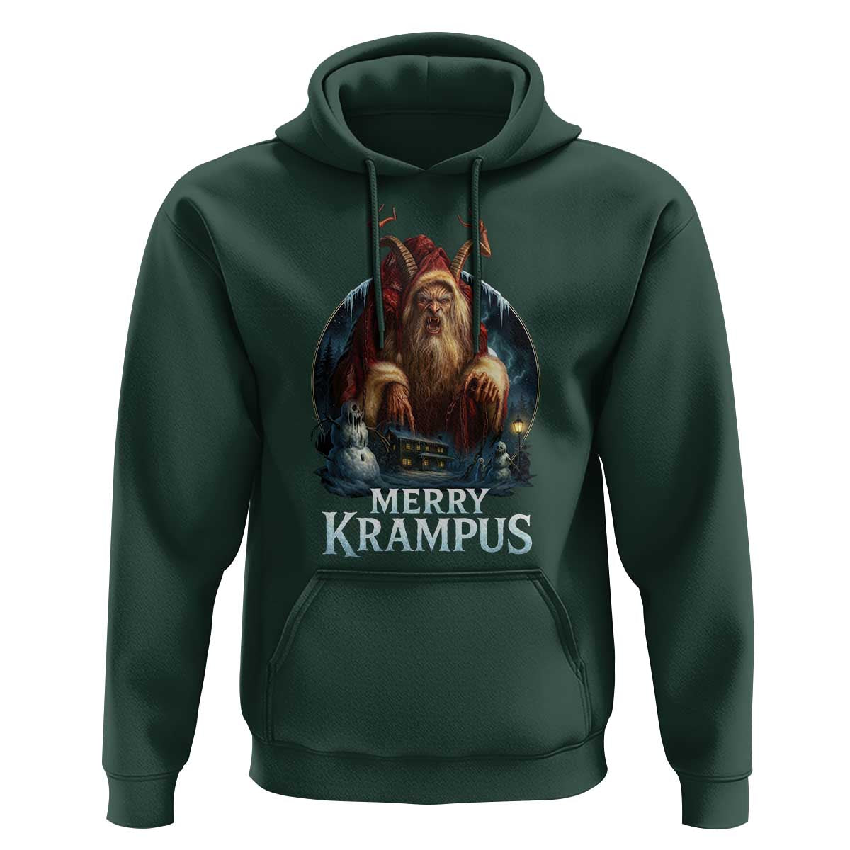 Christmas Krampus Hoodie Merry Krampus Pagan Yule Nordic Xmas - Wonder Print Shop
