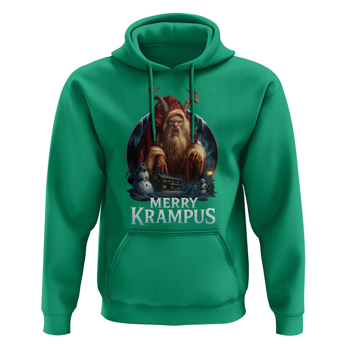 Christmas Krampus Hoodie Merry Krampus Pagan Yule Nordic Xmas - Wonder Print Shop
