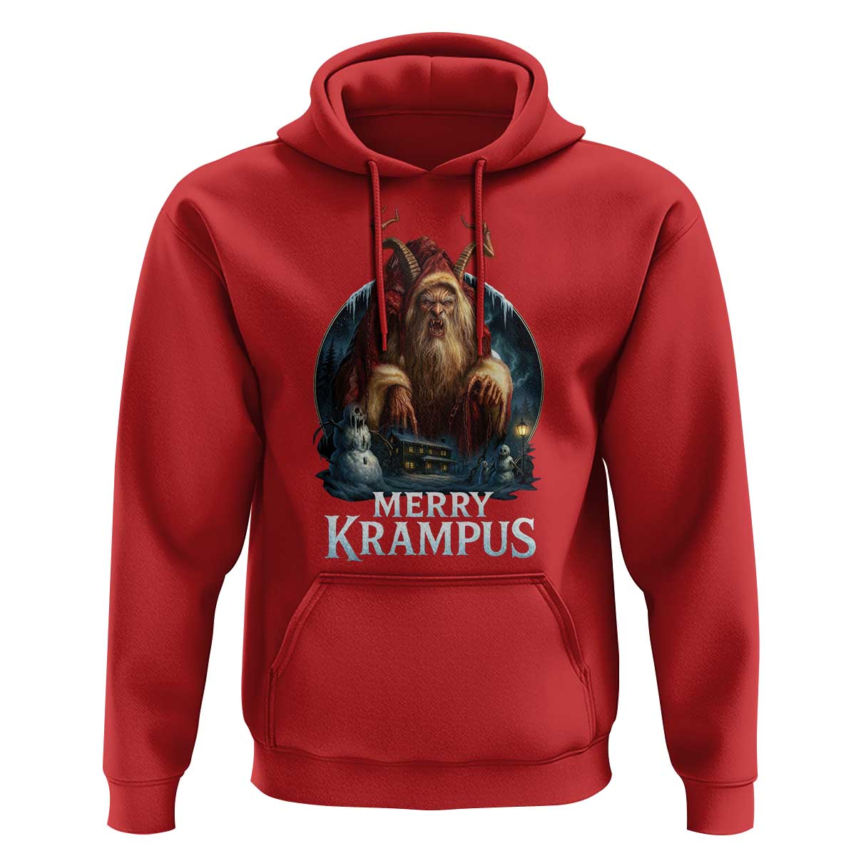 Christmas Krampus Hoodie Merry Krampus Pagan Yule Nordic Xmas - Wonder Print Shop