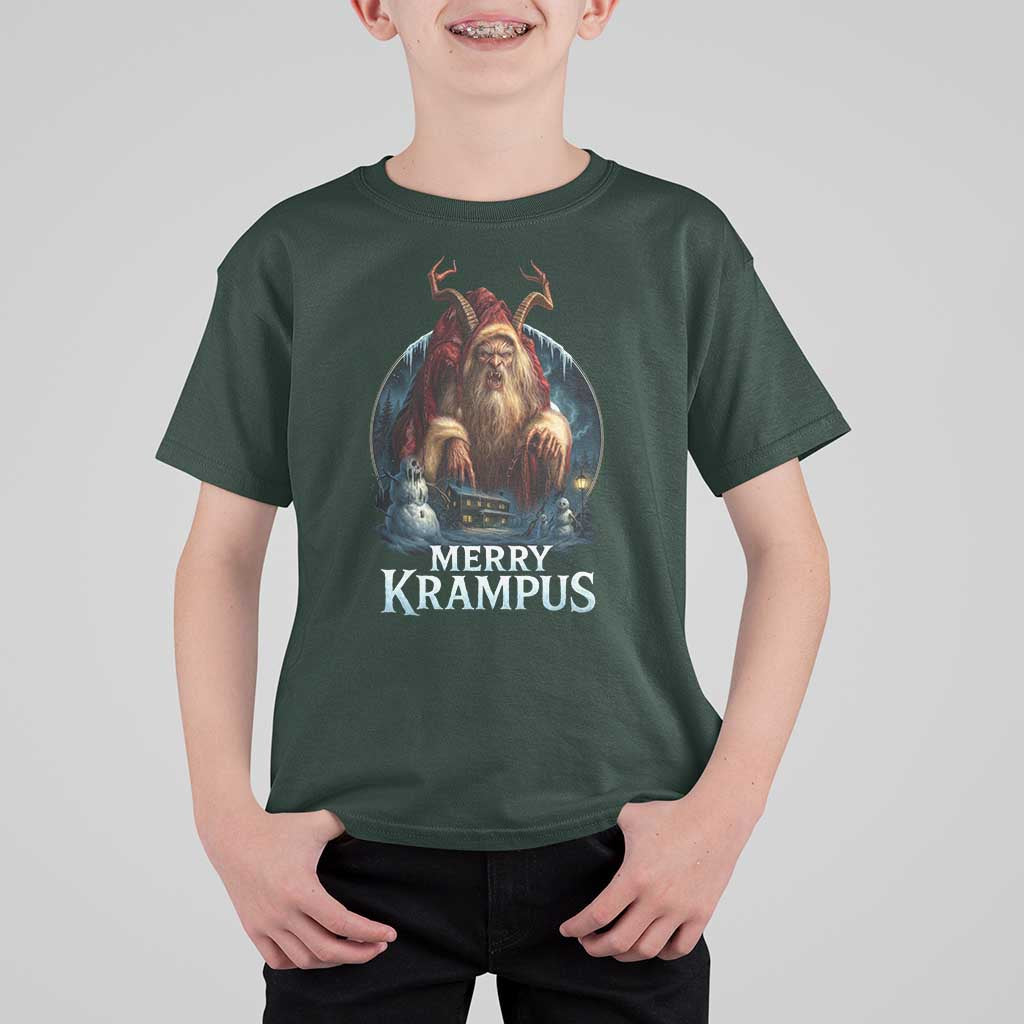 Christmas Krampus T Shirt For Kid Merry Krampus Pagan Yule Nordic Xmas - Wonder Print Shop