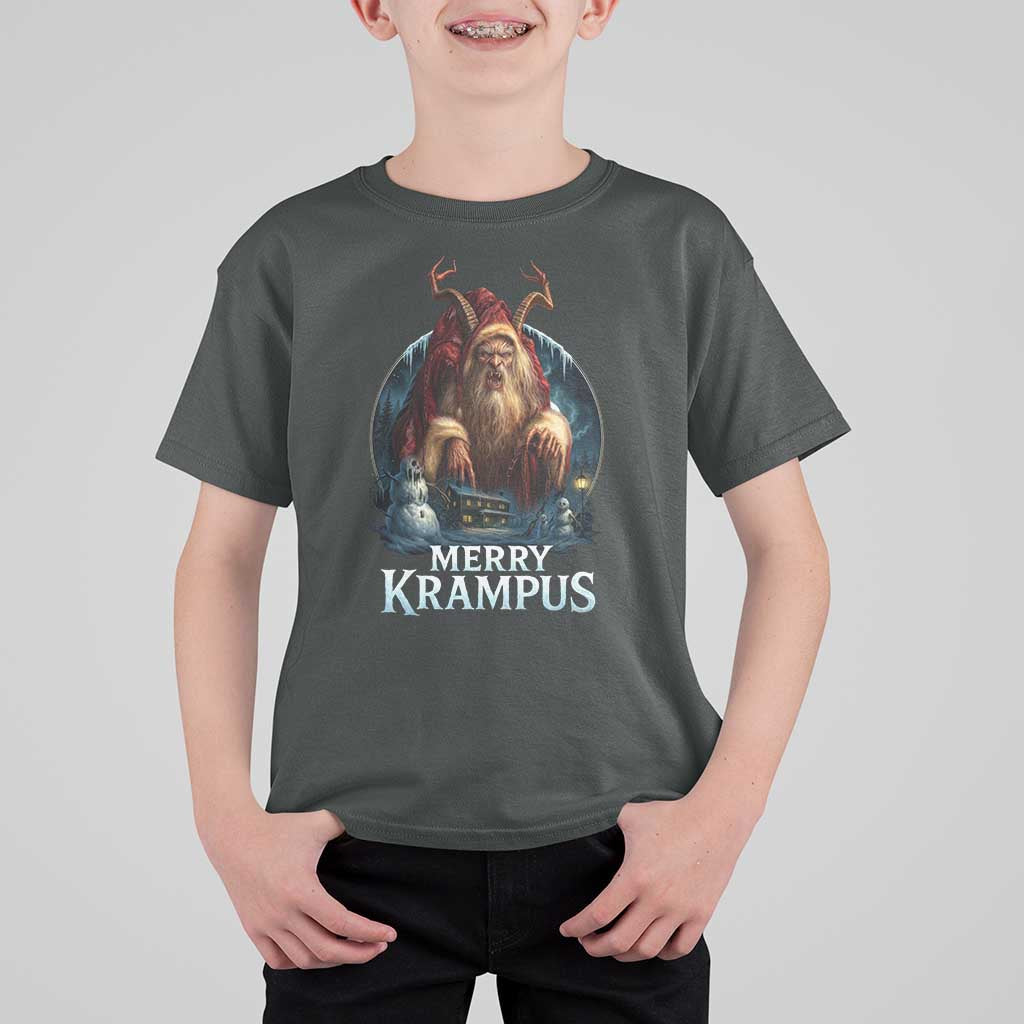 Christmas Krampus T Shirt For Kid Merry Krampus Pagan Yule Nordic Xmas - Wonder Print Shop