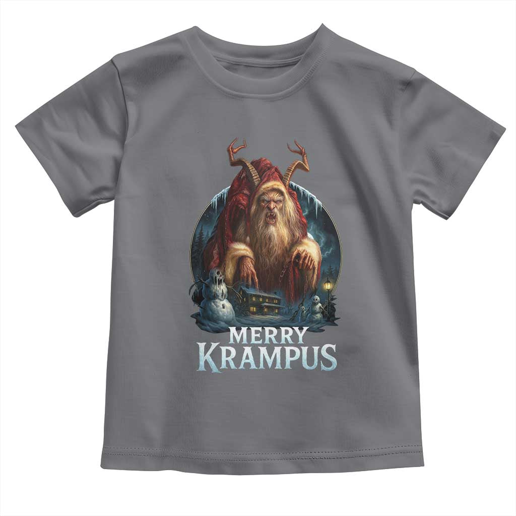 Christmas Krampus Toddler T Shirt Merry Krampus Pagan Yule Nordic Xmas - Wonder Print Shop
