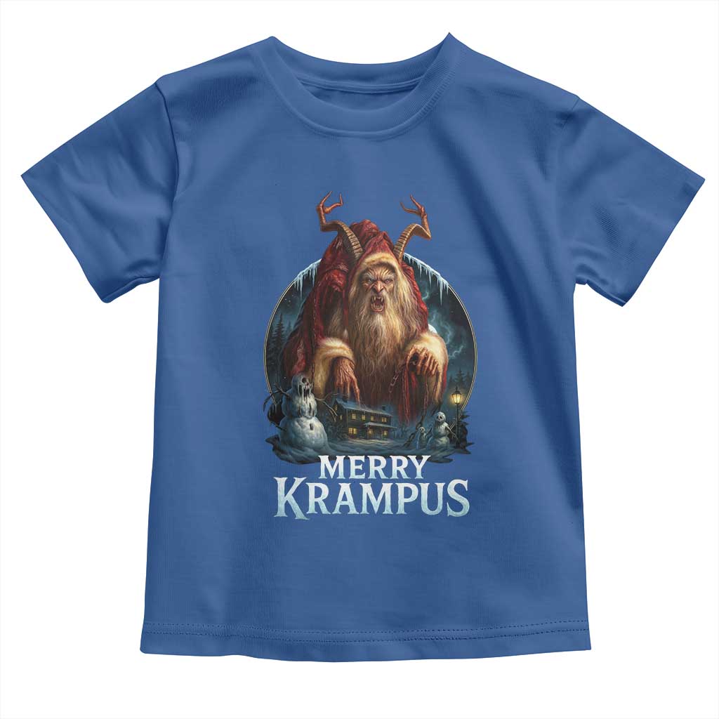 Christmas Krampus Toddler T Shirt Merry Krampus Pagan Yule Nordic Xmas - Wonder Print Shop