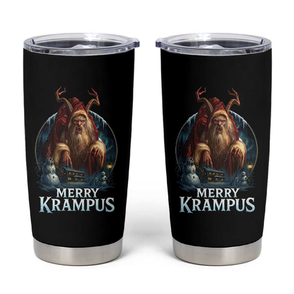 Christmas Krampus Tumbler Cup Merry Krampus Pagan Yule Nordic Xmas - Wonder Print Shop