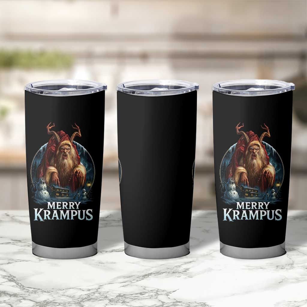 Christmas Krampus Tumbler Cup Merry Krampus Pagan Yule Nordic Xmas - Wonder Print Shop