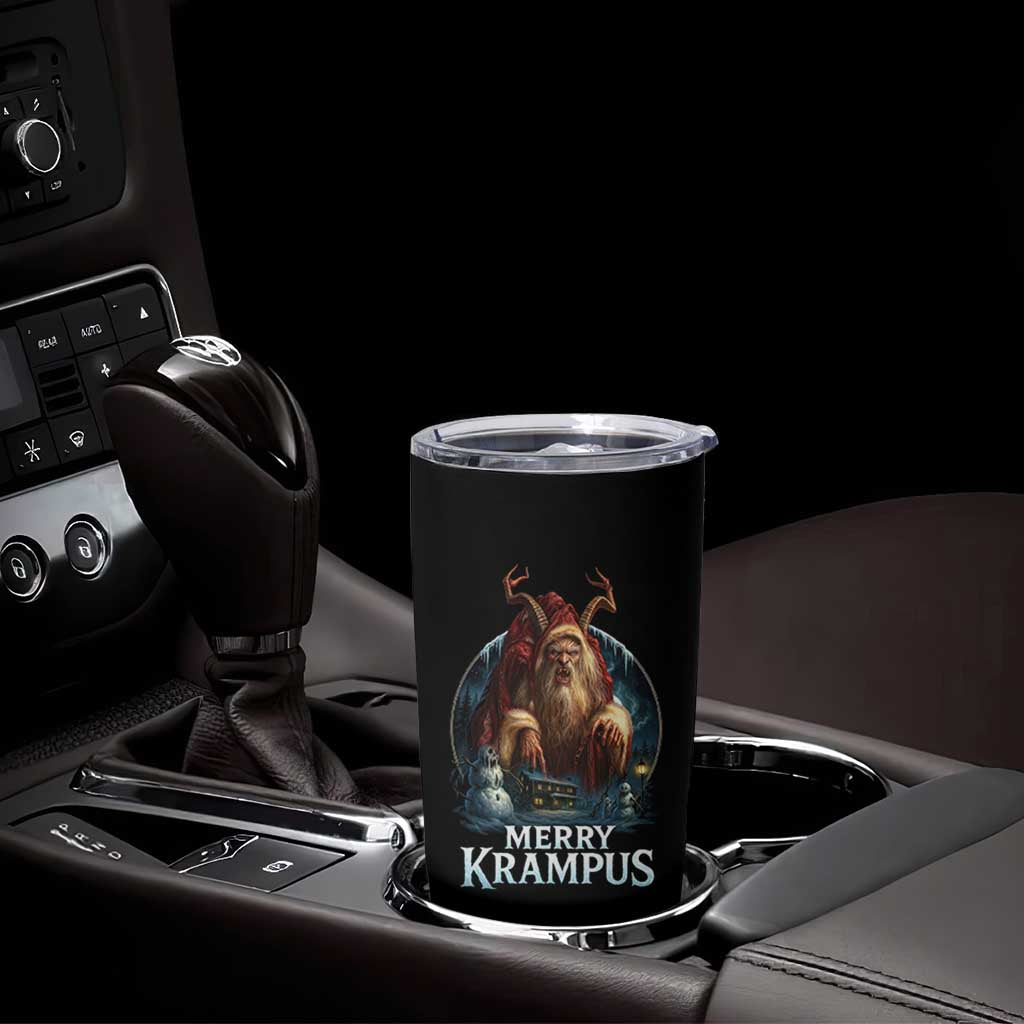 Christmas Krampus Tumbler Cup Merry Krampus Pagan Yule Nordic Xmas - Wonder Print Shop