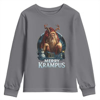 Christmas Krampus Youth Sweatshirt Merry Krampus Pagan Yule Nordic Xmas - Wonder Print Shop