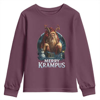 Christmas Krampus Youth Sweatshirt Merry Krampus Pagan Yule Nordic Xmas - Wonder Print Shop