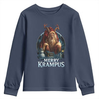 Christmas Krampus Youth Sweatshirt Merry Krampus Pagan Yule Nordic Xmas - Wonder Print Shop