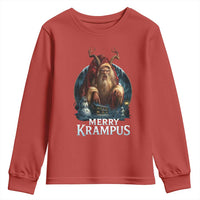 Christmas Krampus Youth Sweatshirt Merry Krampus Pagan Yule Nordic Xmas - Wonder Print Shop