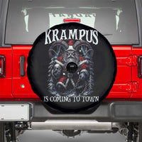Nordic Christmas Krampus Spare Tire Cover Krampus Is Coming To Town Horror Holiday Xmas - Wonder Print Shop