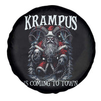 Nordic Christmas Krampus Spare Tire Cover Krampus Is Coming To Town Horror Holiday Xmas - Wonder Print Shop