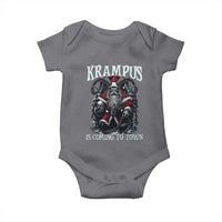Nordic Christmas Krampus Baby Onesie Krampus Is Coming To Town Horror Holiday Xmas - Wonder Print Shop