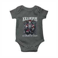 Nordic Christmas Krampus Baby Onesie Krampus Is Coming To Town Horror Holiday Xmas - Wonder Print Shop