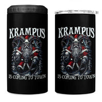 Nordic Christmas Krampus 4 in 1 Can Cooler Tumbler Krampus Is Coming To Town Horror Holiday Xmas - Wonder Print Shop