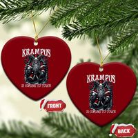 Nordic Christmas Krampus Ceramic Ornament Krampus Is Coming To Town Horror Holiday Xmas - Wonder Print Shop