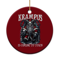 Nordic Christmas Krampus Ceramic Ornament Krampus Is Coming To Town Horror Holiday Xmas - Wonder Print Shop