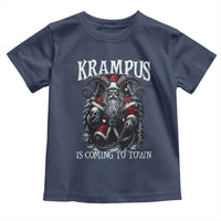 Nordic Christmas Krampus Toddler T Shirt Krampus Is Coming To Town Horror Holiday Xmas - Wonder Print Shop