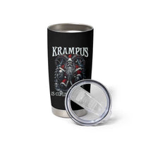 Nordic Christmas Krampus Tumbler Cup Krampus Is Coming To Town Horror Holiday Xmas - Wonder Print Shop
