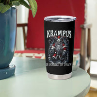 Nordic Christmas Krampus Tumbler Cup Krampus Is Coming To Town Horror Holiday Xmas - Wonder Print Shop