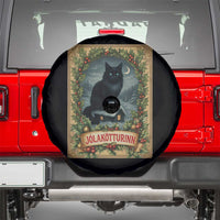 Nordic Christmas Cat Spare Tire Cover Jolakotturinn Yule Cat Icelandic - Wonder Print Shop