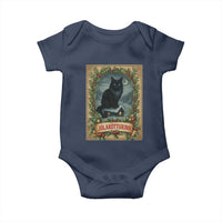 Nordic Christmas Cat Baby Onesie Jolakotturinn Yule Cat Icelandic - Wonder Print Shop