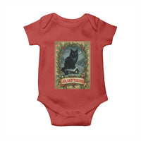 Nordic Christmas Cat Baby Onesie Jolakotturinn Yule Cat Icelandic - Wonder Print Shop
