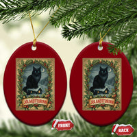 Nordic Christmas Cat Ceramic Ornament Jolakotturinn Yule Cat Icelandic - Wonder Print Shop