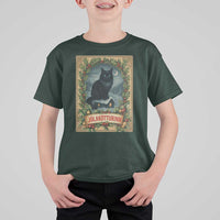 Nordic Christmas Cat T Shirt For Kid Jolakotturinn Yule Cat Icelandic - Wonder Print Shop