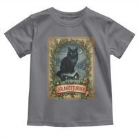 Nordic Christmas Cat Toddler T Shirt Jolakotturinn Yule Cat Icelandic - Wonder Print Shop