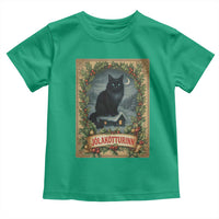Nordic Christmas Cat Toddler T Shirt Jolakotturinn Yule Cat Icelandic - Wonder Print Shop
