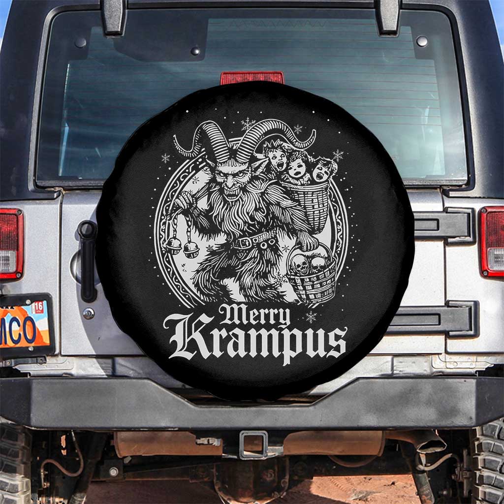 Christmas Krampus Spare Tire Cover Merry Krampus Norse Pagan Yule Horror Xmas - Wonder Print Shop