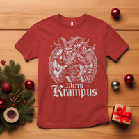 Christmas Krampus T Shirt Merry Krampus Norse Pagan Yule Horror Xmas - Wonder Print Shop