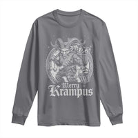 Christmas Krampus Long Sleeve Shirt Merry Krampus Norse Pagan Yule Horror Xmas - Wonder Print Shop