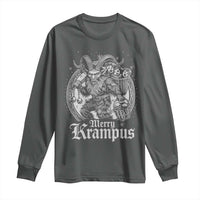 Christmas Krampus Long Sleeve Shirt Merry Krampus Norse Pagan Yule Horror Xmas - Wonder Print Shop
